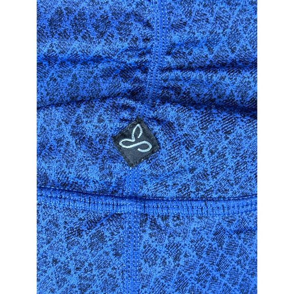 Prana Navy Blue Geometric Zipper Pocket Pull On Activewear Capri Pants Size XS - Picture 4 of 5